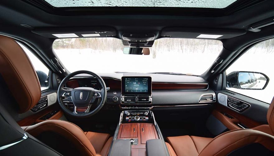 The interior of the 2018 Lincoln Navigator