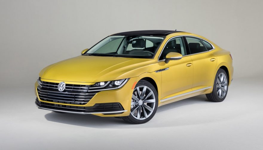 The Volkswagen Arteon on display at the Chicago Auto Show