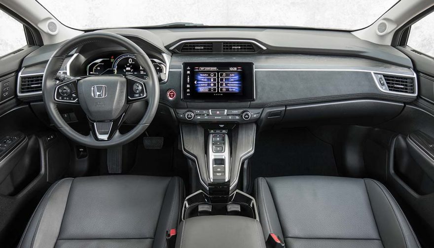 The interior of the Honda Clarity