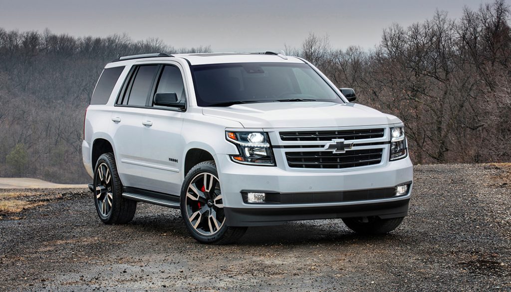 A White 2018 Chevrolet Tahoe