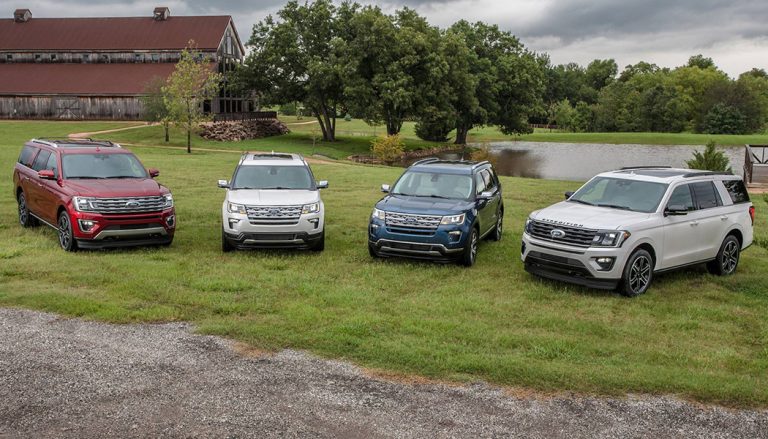 It's two new Ford Expedition Special Editions as well as two fancy versions of the Explorer. With special trim, upscale leather and more.